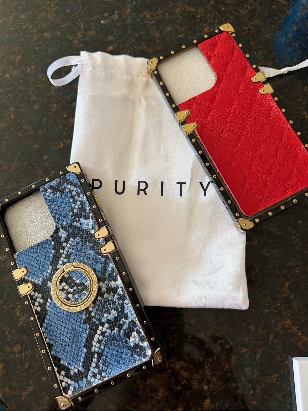 NEW. Set of 2 Square edged iPhone 15 cases